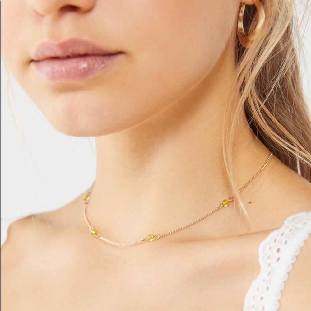 multi-color mara beaded urban outfitters necklace